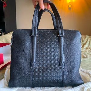 New Salvatore Ferragamo business briefcase bag.